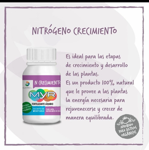 Myr Nitrógeno 40cc Vegetación - Metanoia Tienda De Cultivo