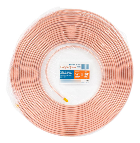 Tubo Flexible Cobre 1/4´ X 15m Gas Aire Comprimido 48155