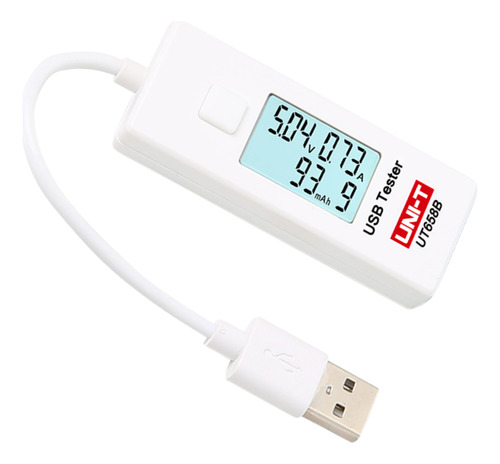 Tester Usb A Uni-t Ut658b Analizador Carga Corriente Tension