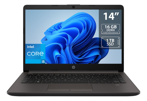 Laptop Hp 240r G9: Intel Core I5, 16gb, Ssd 1tb, 14 , W11h Color Negro