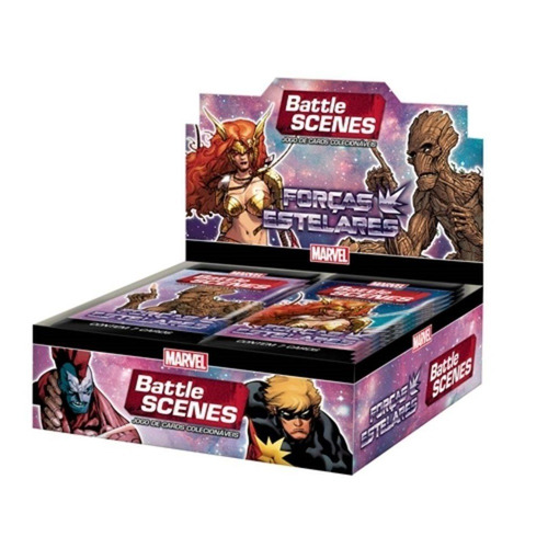 Imagem 1 de 2 de Box Card 36 Boosters Battle Scenes Marvel Forças Estelares