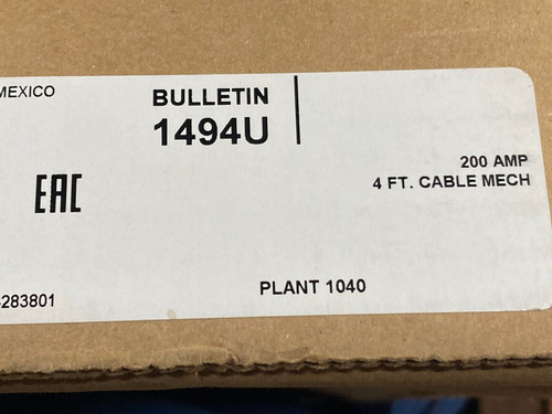New Allen Bradley 1494u-c24 Ser A Cable Mechanism 4 Ft 2 Ccf