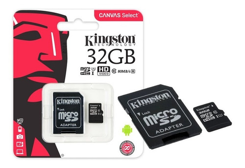 Cartão De Memória 32gb Classe 10 Kingston Original Micro Sd