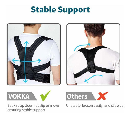 Vokka Corrector De La Postura Para Hombres Y Mujeres, La Col