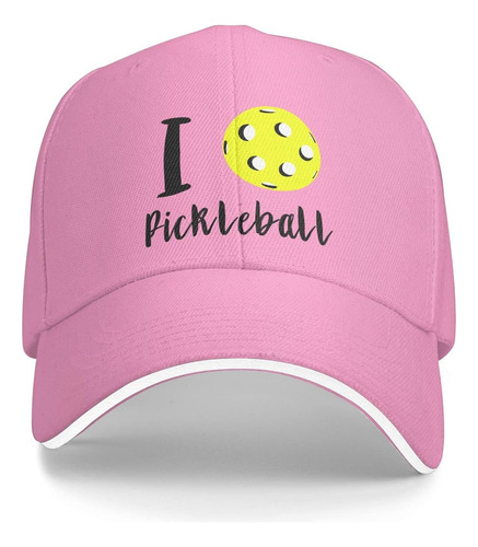 Gorro De Béisbol Unisex Con Diseño De Pelota De Pickleball