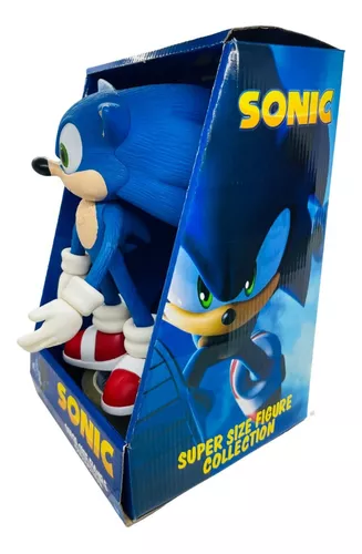 Boneco Sonic 28cm Filme 2020 Articulado Sega Coleção Caixa em