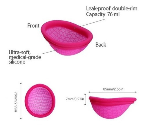 Conjunto De Platos Menstruales L + Caja + Copa Esterilizada