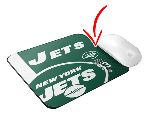 Mousepad Personalizado New York Jets Con Tu Nombre