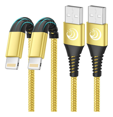 Cables Datos Usb Para iPhone Carga Rápida 2m 3a 2pzs Yosou