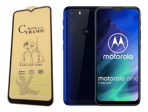 Vidrio Cerámico Mate Anti Huella Motorola Moto One Fusion