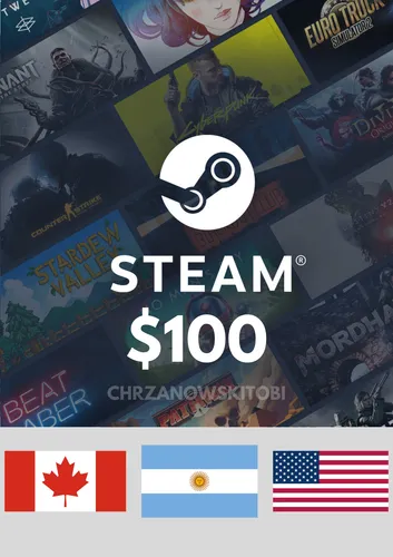 Tarjeta Steam 100 Dólares Cuenta Argentina