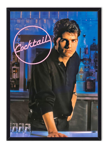 Cuadro Enmarcado - Póster Pelicula Cocktail 1988