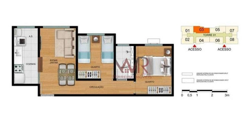 Apartamento À Venda, 43 M² Por R$ 158.900,00 - Itaquera - São Paulo/sp - Ap0837