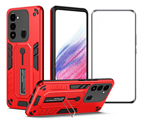 Funda For Tecno Spark Go 2022 / 9 / 8c Tener Vidrio Cine