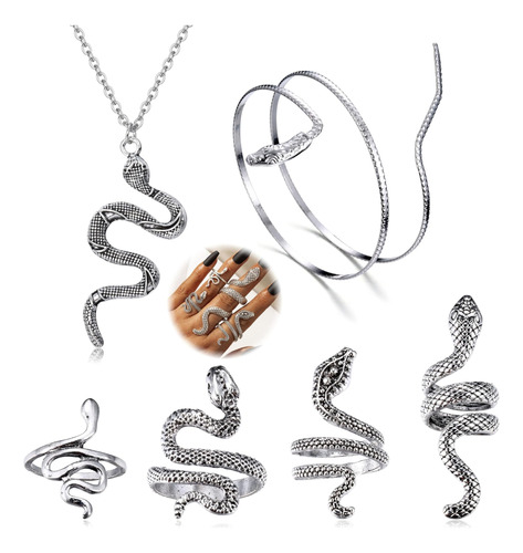 Fasacco Joyería De Serpiente De Plata Pulsera De Serpiente B