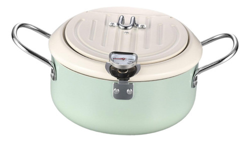 Deep Fryer Pot Soup Pot Frying Chicken Pot For Veggies Blue