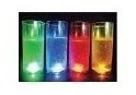 50 Vasos Trago Largo Luminoso Led Fiestas Cotillon Con Boton