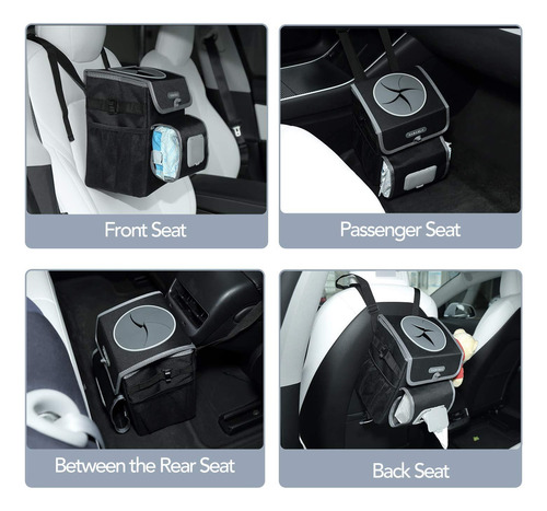 Papelera Para Automóvil Farasla Modelo Linda Con Forros Extr Negro-deluxe