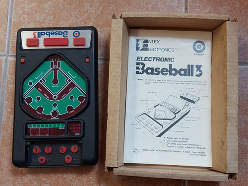 Juego Vintage Entex Electrics Electronic Baseball 3 Año1980