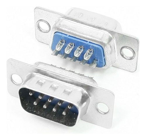 Conector Db9 Macho - Serial Color Blanco