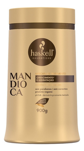 Kit Haskell Mandioca Shampoo Condicionador Máscara 1l /1kg