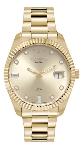Relógio Technos Masculino Riviera Dourado