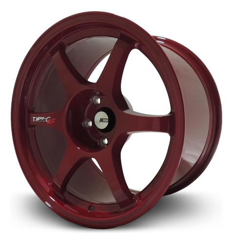 Jogo Roda Ssr Type-c Sr Aro 18x10.5 5x114.3 Et20 Vermelho