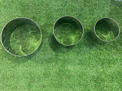 Imagen 2 de 4 de Moldes De Pastel Redondos Tres Piezas Distintos Tamaños