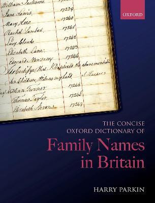 Libro The Concise Oxford Dictionary Of Family Names In Br...