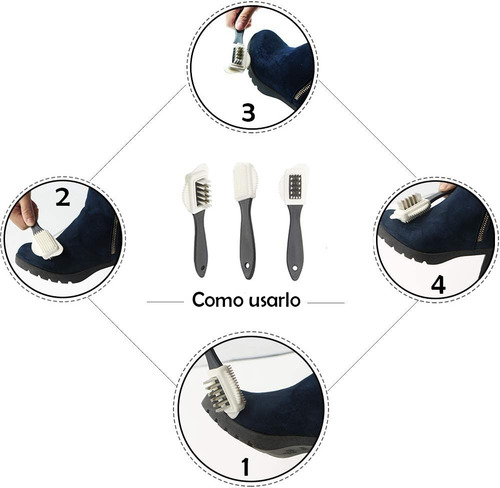 Imagen 6 de 9 de Cepillo Para Zapatos De Gamuza