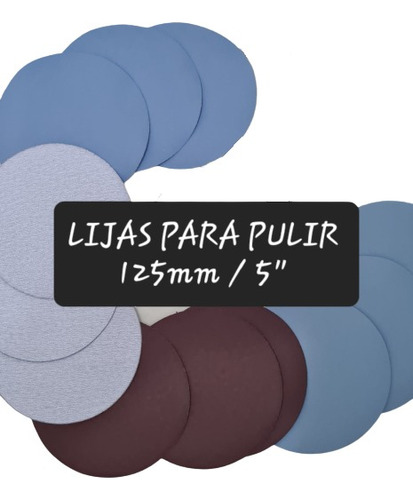 15 Lijas Con Velcro 125mm 1000 2000 3000 4000 5000 