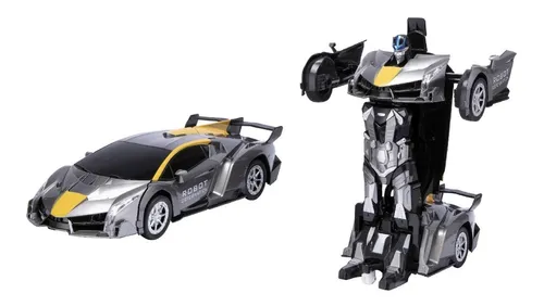 Carro Control Remoto Luz Transformer 2 En 1 Regalo Ni os Sa
