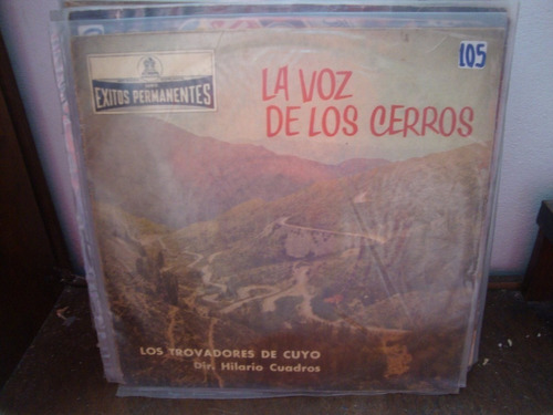 Vinilo Los Trovadores Del Cuyo La Voz De Los Cerros F2