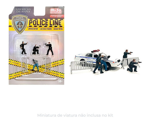 Imagem 1 de 1 de Personagens Para Diorama 1:64 - Policia