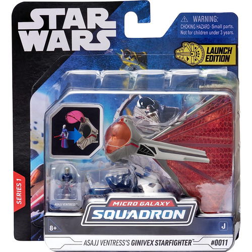 Star wars Micro galaxy Squadron Ginivex Starfighter +figura 