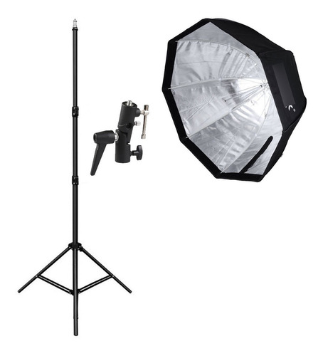 Kit Soporte Flash + Octabox 120cm + Tripode De Fotografia