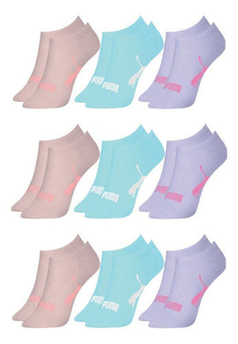 Kit 9 Pares De Meia Sapatilha Puma Tamanho 34 Ao 39