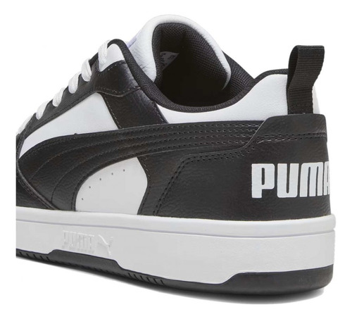 Tenis Puma Rebound V6 Low Negro Blanco Hombre 392328-01