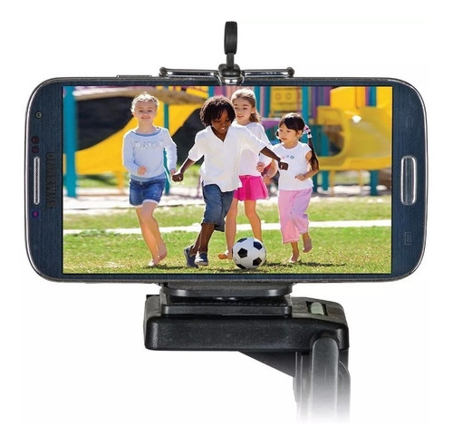 Trípode Extensible Para Cámara Adaptador Gopro Celular Plata