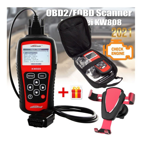 Escáner Automotriz Obd2 Konnwei Kw808 Lector De Coche+regalo