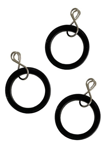 Argollas Para Barral 19 Mm Linea Eco X 24 Unidades Negra