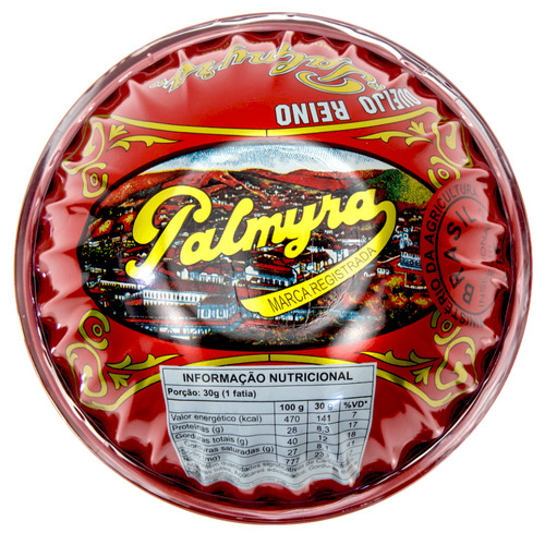 Queijo reino Palmyra Tradicional semi dura sabor suave para picante bola de vaca  em caixa 1 kg