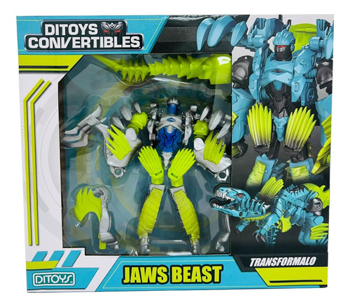 Convertible Transformer Dino Jaws Beast Jugueteria Bloque