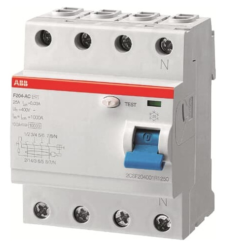 Interruptor Diferencial 4p 40a 30ma F200 Ref 1tmf204005r1400