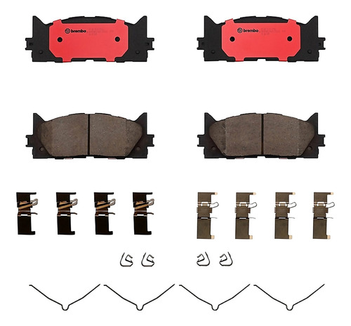 Set-4 Balatas Ceramica Delanteras Camry 2.4l L4 07 A 09