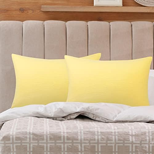 Piccocasa Juego De 2 Fundas De Almohada Estándar, Funda De A