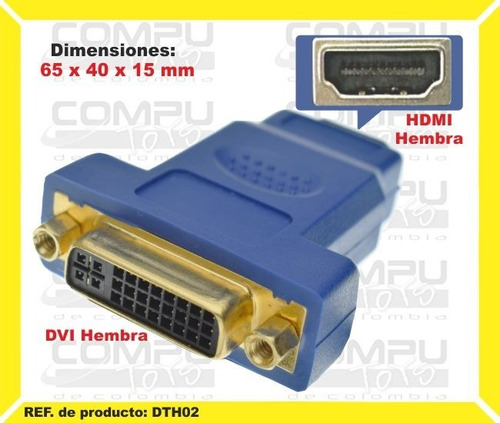 Conector Punta De Cable Dvi A Hd Ref: Dth02 Computoys Sas