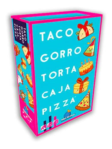 Juegos De Mesa Taco Gorro Torta Caja Pizza Blue Orange