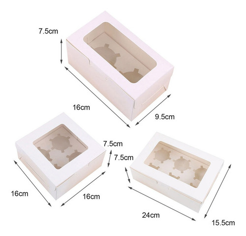 Orfi Caja De Panadería Con Ventana Con Ventana Para Regalo,