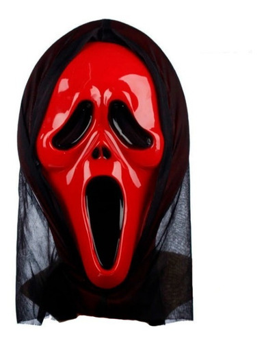 Scream Scary Movie Rojo Mascara Disfraz Halloween + Envio